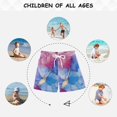 thumbnail image 6 of FORMRS Boys Swim Trunks Quick Dry Mesh Liner Boardshorts Sizes XS-XL, Watercolor Blue Marble Pattern, 6 of 7