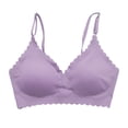thumbnail image 1 of Clearance Sale 2025 Bra Women's Comfortable Traceless Sports Bra With Ruffles For Comfortable Breathability And Fitness Without Steel Rings Bra, 1 of 4
