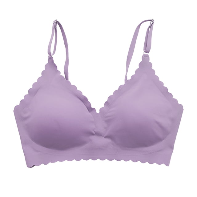 Clearance Sale 2025 Bra Women's Comfortable Traceless Sports Bra With Ruffles For Comfortable Breathability And Fitness Without Steel Rings Bra