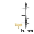 thumbnail image 2 of KoolJewelry 14k Yellow Gold High Polish Dragonfly Stud Earrings, 2 of 5