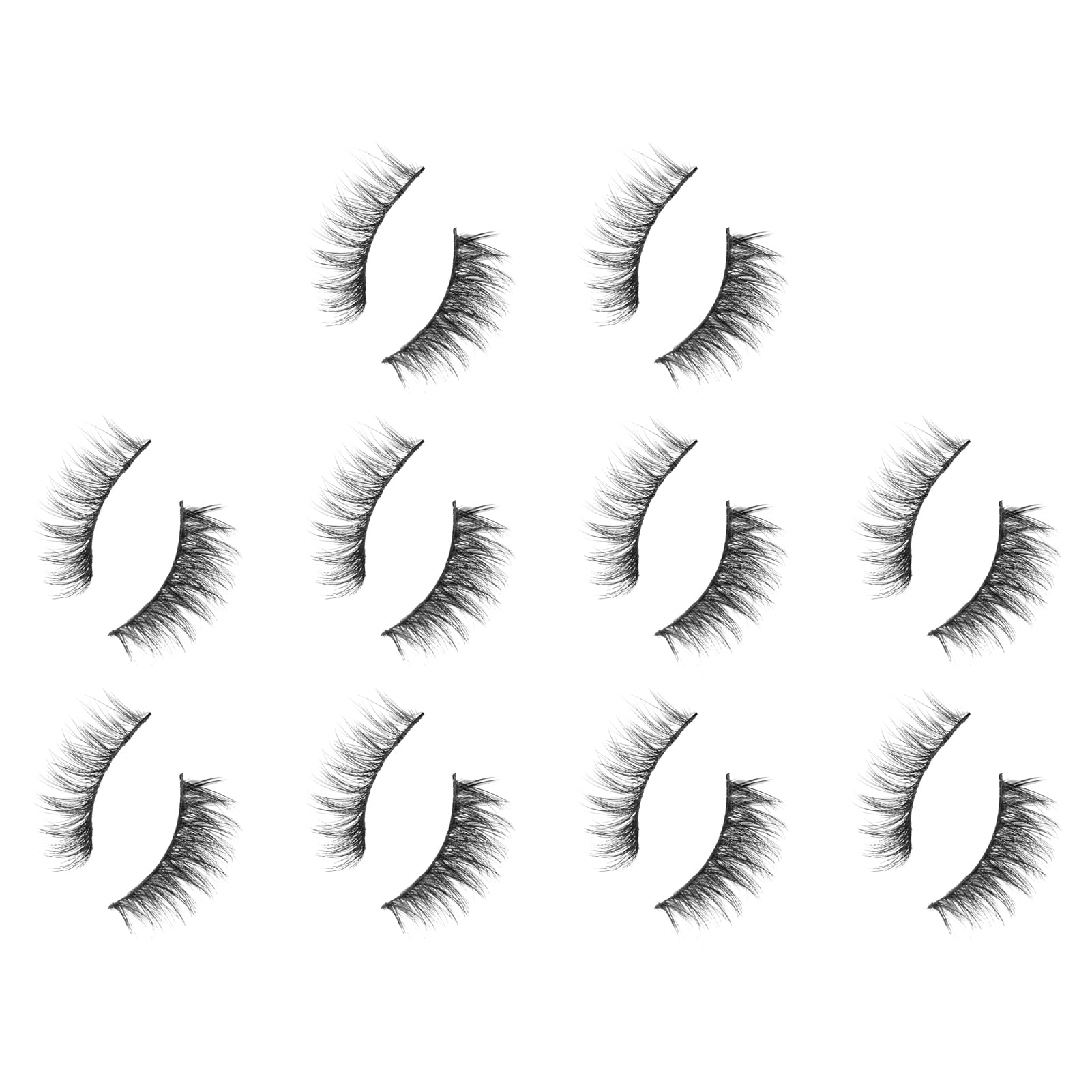 GOODLIEST 10Pairs/Set Fake Eyelash Safe Beautiful Color Artificial