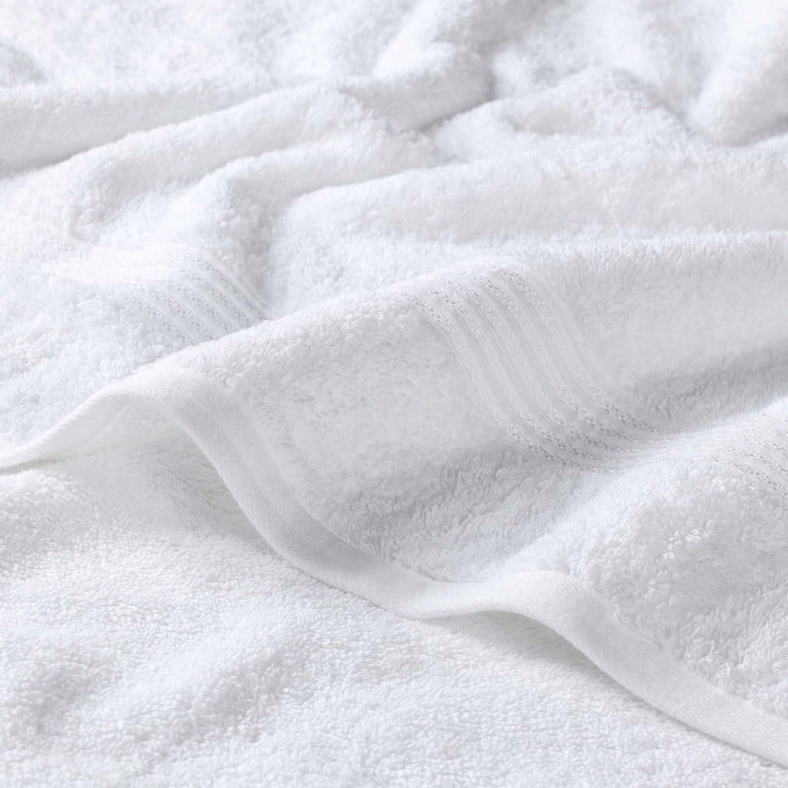 Superior Derry Solid Egyptian Cotton 8-Piece Hand Towel Set, White