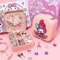 thumbnail image 2 of Miniso Kuromi My Melody Kawaii niños Diy conjunto de pulsera de cuentas pulsera hecha a mano joyería para niños decorar juguete regalo de Navidad, 2 of 5