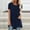 Navy, variant on Ichuanyi Womens Shirts , Women's Long Shirt Short Sleeve T-Shirt Oversize Tops Large Sizes Summer O-Neck Casual Loose Blouse Casual Basic Tee Tunic Tops