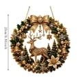 thumbnail image 4 of Clearance! Gold Reindeer Wreath Diamond Art Hanging Kit for Adults, DIY Bow Bell Suncatcher Craft, Special Shaped Rhinestone Pendant, Christmas Home Decor, 4 of 8