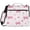 Pink Butterfly Knot and Flowers, variant on Zipper Binder with Shoulder Strap 2 inch 3 Ring Waterproof File Folder Organizer Bag 500 Sheet Pink Bow Pattern
