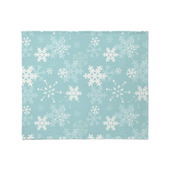 CafePress - Snowflake Christmas Holiday Throw Blanket - Soft Fleece Throw Blanket, 50"x60" for All Ages