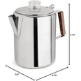 thumbnail image 7 of Tops Rapid Brew 9 cups Silver Stovetop Percolator, 7 of 7
