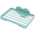 thumbnail image 1 of Soap Drip Tray, Soap Box, Creative Heart-Shaped Bathroom Soap Dish - Green, 1 of 4