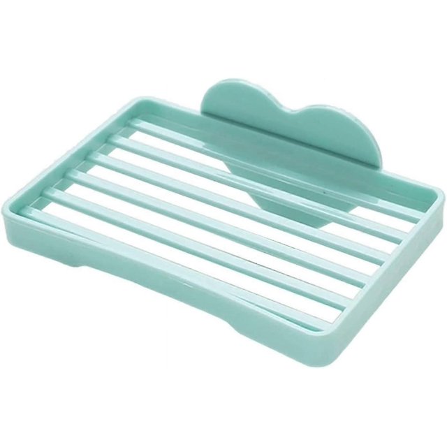 Soap Drip Tray, Soap Box, Creative Heart-Shaped Bathroom Soap Dish - Green