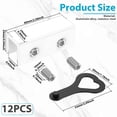 thumbnail image 2 of AEVXKHI Window Locks,12 Sets Sliding Security Window Lock with Key for Vertical & Horizontal Sliding Windows & Sliding Doors, Adjustable Window Locks Security Window Stoppers for Home and Office, 2 of 11