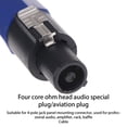 thumbnail image 2 of Riwesomey Conector de altavoz de 4 pines, 2 piezas, amplificador de Conductor, adaptador de Audio de extremo de altavoz, accesorio profesional de repuesto Artesanía Riwesomey TO010399-00B, 2 of 6