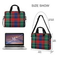 thumbnail image 3 of FORMRS 16" Laptop Bag Carrying Sleeve Case with Handle Travel Shoulder Briefcase, Red Green Pattern, 3 of 8