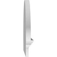 thumbnail image 4 of Ekena Millwork 58"W x 21-3/8"H x 2-3/4"P Elliptical Smooth Architectural Grade PVC Combination Pediment, 4 of 7