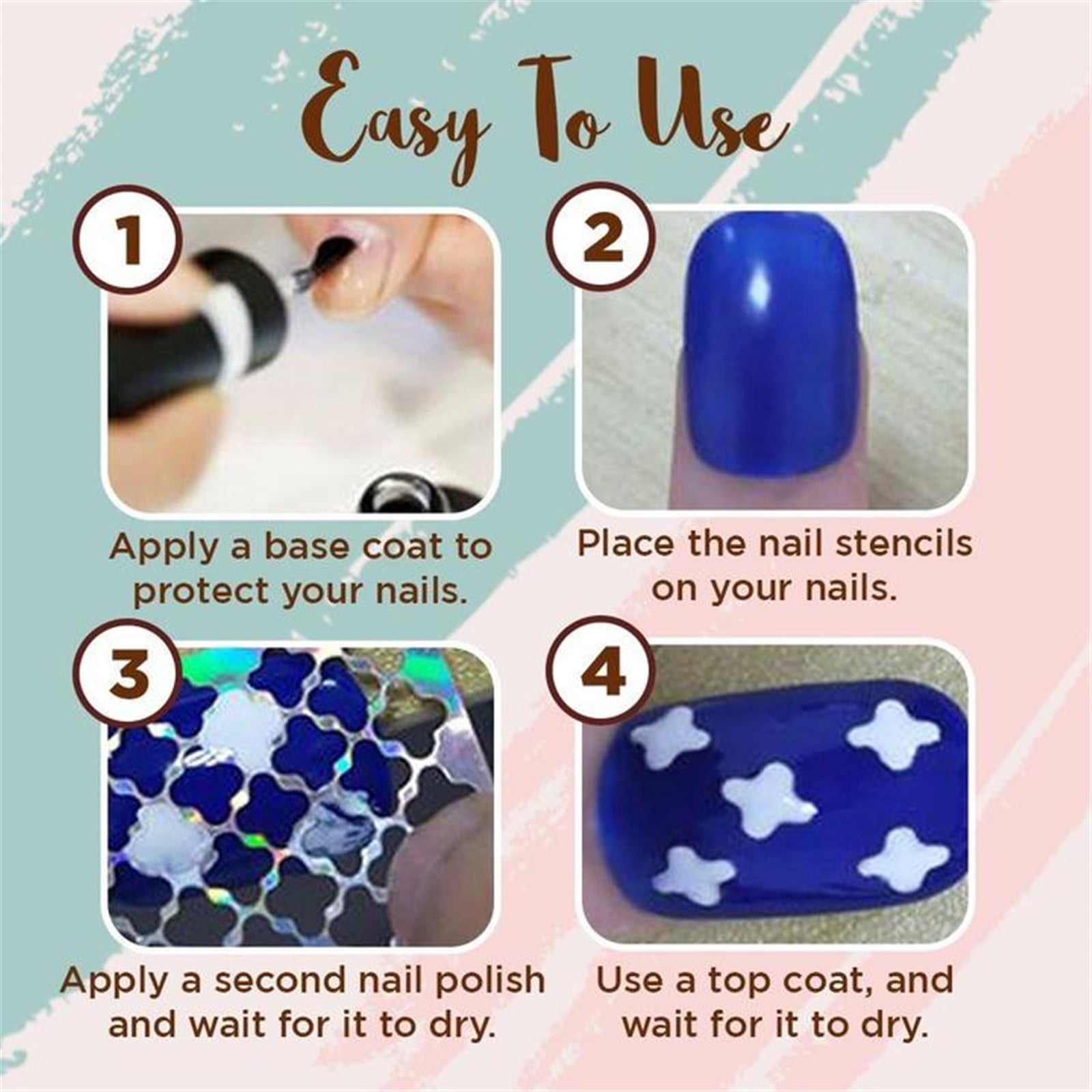 3d Stickers Nails Chinese Letter Nail Stickers Nail Decals for Acrylic Nails Stickers Large Baby Nail Sticker Nail Wrap Stickers Gel Nail Initial Letters Designer Nail Stencils Stickers Nails Kids