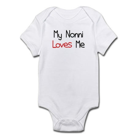 

CafePress - My Nonni Loves Me Infant Bodysuit - Baby Light Bodysuit