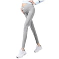 thumbnail image 2 of Hxshgdsn Pregnancy Womens Leggings Skinny Activewear Workout High Waist Long Maternity Pants Gray Xl, 2 of 4