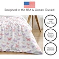 thumbnail image 6 of Sweet Jojo Designs Butterfly Blush Pink and Purple Girl Full/Queen Bed Comforter Bedding Set 3 Piece, 6 of 6