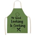 thumbnail image 1 of Delantal Lino Mr Good Baberos Impermeables Delantal A Prueba Aceite 82x68cm, 1 of 9