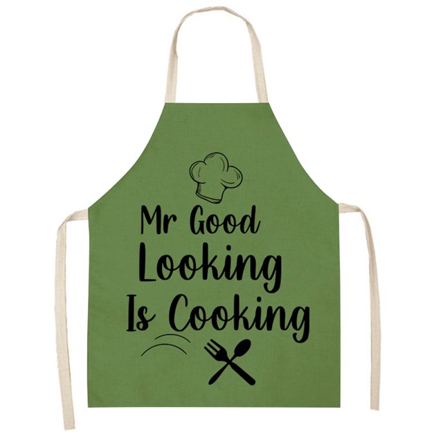 Delantal Lino Mr Good Baberos Impermeables Delantal A Prueba Aceite 82x68cm