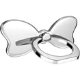 thumbnail image 1 of Metal Cell Phone Finger Ring Stability Holder Back Stand Collapsible Hand Grip Knob Loop Universal Car Mount Hook 360 for iPhone Samsung Galaxy Mobile Cute Accessories, Silver, 1 of 6
