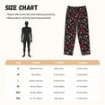 thumbnail image 3 of Gukieu Ripe Red Cherry Print Women's Home Trousers, with Pockets and Drawstring Pajamas, Home Pajamas, Sleepwear-Medium, 3 of 6