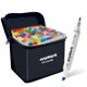 thumbnail image 1 of Set de arte con doble punta de alcohol Markers AnyMark, 120 colores, con bolsa, 1 of 6