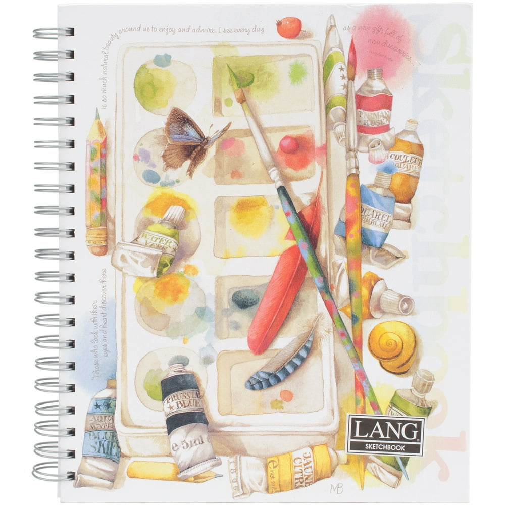 Spiral Bound Sketchbook 9" x 11" Painterly