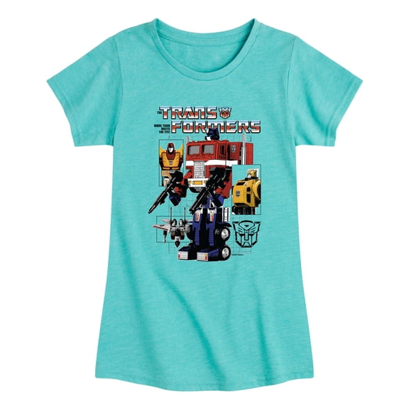 Transformers - Magazine - Youth Girls Fitted Short Sleeve T-Shirt