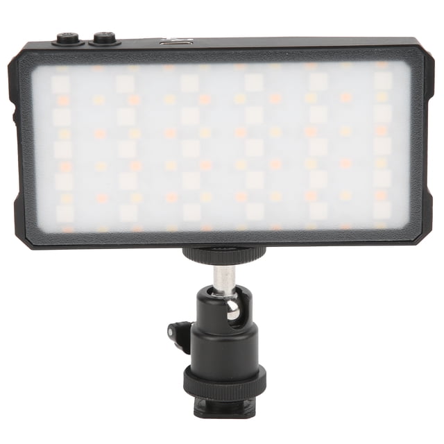 Portable Camera Light,Manbily MFL‑02 3000K-6500K RGB LED Fill Light Fill Lightwith Cold Shoes Ball Head Superior Craftsmanship