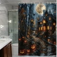 thumbnail image 5 of Floleo Spooky Halloween Decorations 4-Piece Ghost Shower Curtain & Bath Mat Set, Non-Slip Waterproof Halloween Home Decor for Bathroom, Easy to Clean Halloween Decor Gift for Halloween Lovers, 5 of 9