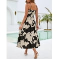 thumbnail image 4 of Vestido largo Annebouti Verano Primavera 2025 para mujer Beige Negro, 4 of 6