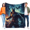thumbnail image 1 of Batman anti-pilling, suave, ligera, esponjosa y acogedora de lujo para hogar y cocina – Perfecta para niños y adultos,50X70cm, 1 of 6