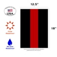 thumbnail image 3 of Toland Home Garden Thin Red Line Patriotic Fire Flag Double Sided 12x18 Inch, 3 of 5