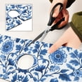 thumbnail image 6 of Yayeee Faucet Mat for Kitchen Sink 14.7" Diatomite Long Splash Guard Pad, Blue Floral Pattern, 2 Pack, 6 of 7