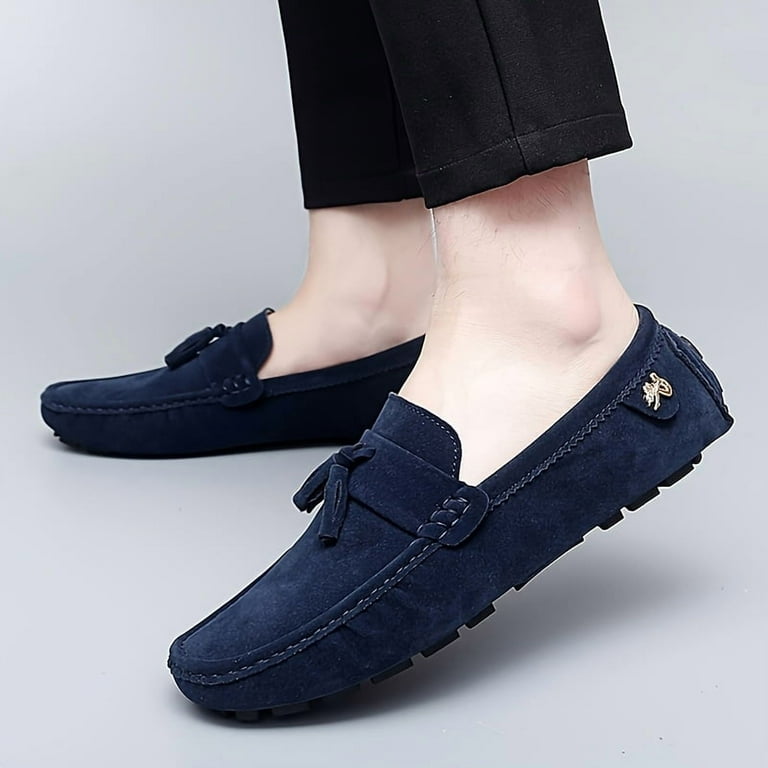 mens navy blue slip on dress shoes Men's Slip-Ons Navy/Navy 12W