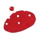 thumbnail image 5 of Sombrero informal de pintor y artista jinwen M Rojo, 5 of 5