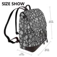 thumbnail image 2 of Easygdp simple white Snowflake Mochila de Cuero para Mujeres, Bolso de Hombro, Bolsos de Mano de Moda para Trabajo y Viajes, 2 of 4