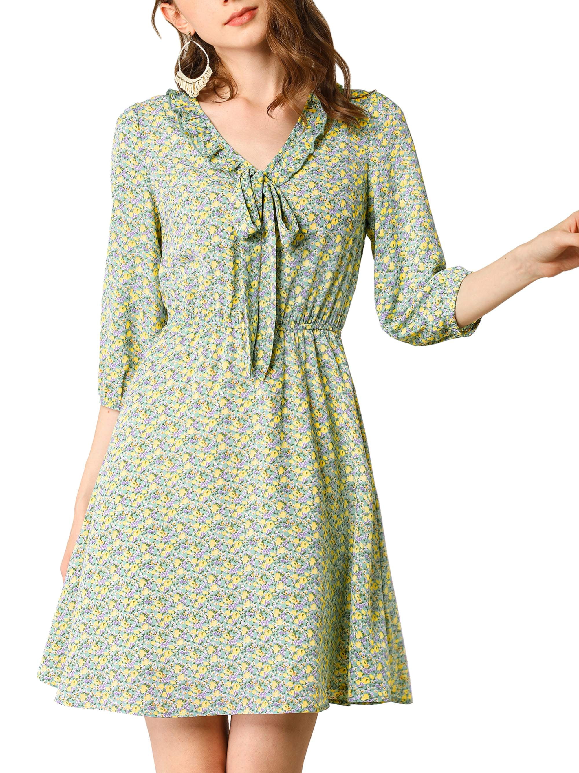 high waist fit and flare dress