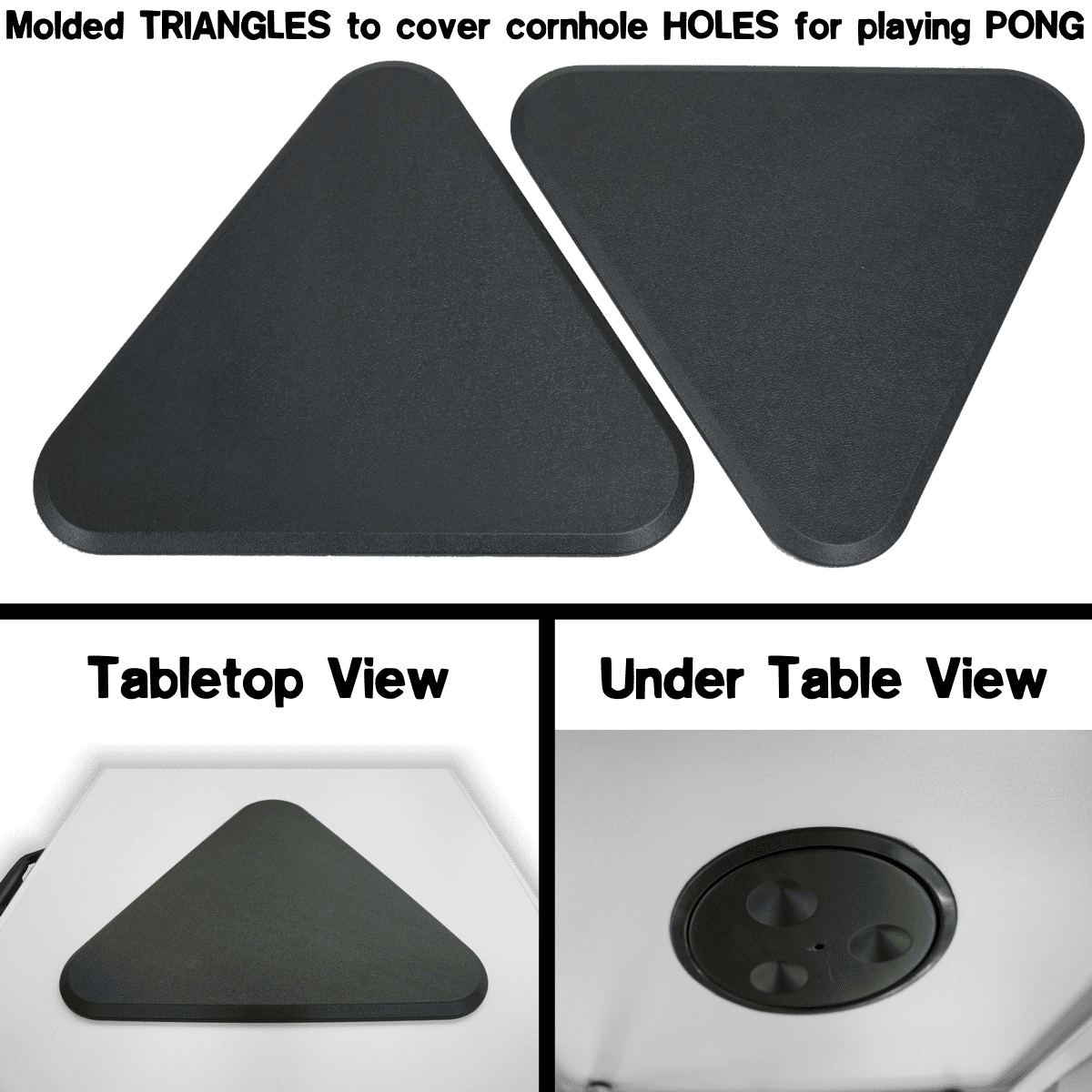 2-in-1 Cornhole Boards & Beer Pong Table - New York Football Field