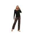 thumbnail image 3 of New women's long-sleeved long pants printed home wear casual two-piece set, 3 of 5