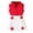 Red, variant on enyan Little Girls Summer P ajamas Kids 2 Piece P'js Toddler Girls Short Sleeve Sleepwear Clothes Sets 3-10T,Pink,2-3 Years