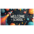 thumbnail image 3 of Colorful Welcome Back to School Banner with Planets Stars Rocket and School Supplies, Backdrop Decor for School Events Photography Props Classroom Decorations Party Decor, 3 of 4