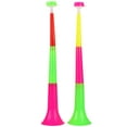 thumbnail image 1 of 2pcs Colorful Trumpet Toy Portable Plastic Small Trumpet Football Game Cheering Telescopic Trumpets, 1 of 8
