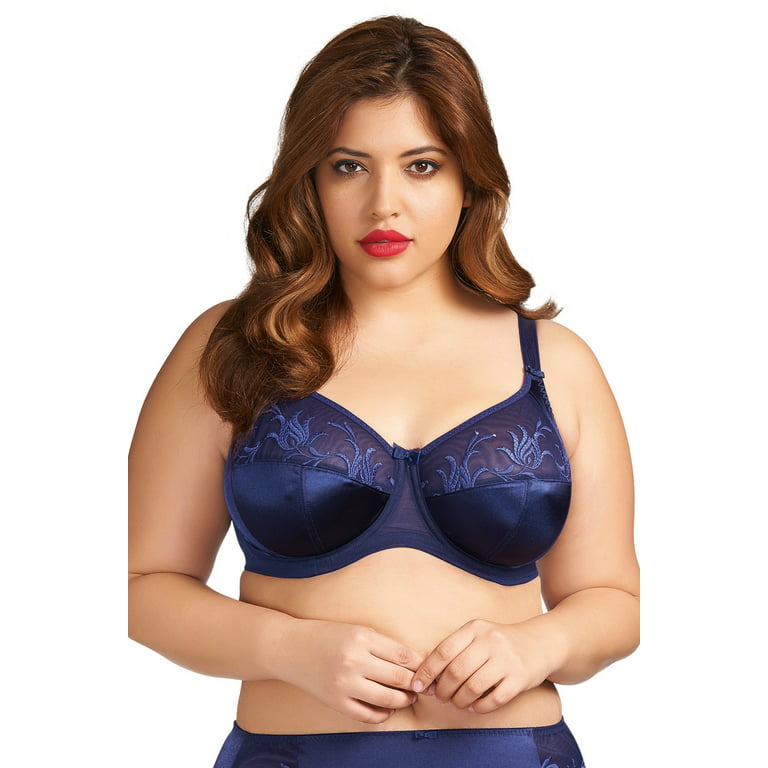 Elomi Caitlyn Side Support Underwire Bra (40J Blackberry) at  Women's  Clothing store: Bras