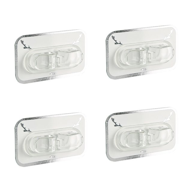 4Pc Cable de datos Cable de alambre Administrador de enrutamiento de cable de red sin perforaciones Soporte de almacenamiento de cable de teléfono móvil Wmkox8yii HFSH2259