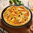 thumbnail image 3 of Perforated Pizza Crisper, Segarty 12 inch Pizza Plate for Oven, Thickened Steel Round Pizza Pan with Holes, Professional Pizza Sheet Baking Tray Bakeware for Home Restaurant Kitchen, 3 of 5