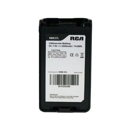 Genuine RCA RBK57L Handheld Radio Battery | Lithium-Ion | High Capacity | 2000mAh / 14.8Wh | 7.4V REPLACES KENWOOD KNB-57L