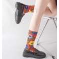 thumbnail image 2 of Zhuge 2 pares de calcetines de algodón asimétricos AB creativos, calcetines elegantes y modernos para hombre y mujer, calcetines de amantes populares personalizados, calcetines, bosque, 2 of 3