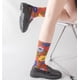 thumbnail image 2 of Granjero Gordo 1 par de calcetines de algodón asimétricos AB creativos, calcetines de pareja populares personalizados con patrones interesantes, piérdete, 2 of 3